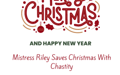 Riley Saves Christmas With Silver Bells Chastity Cages
